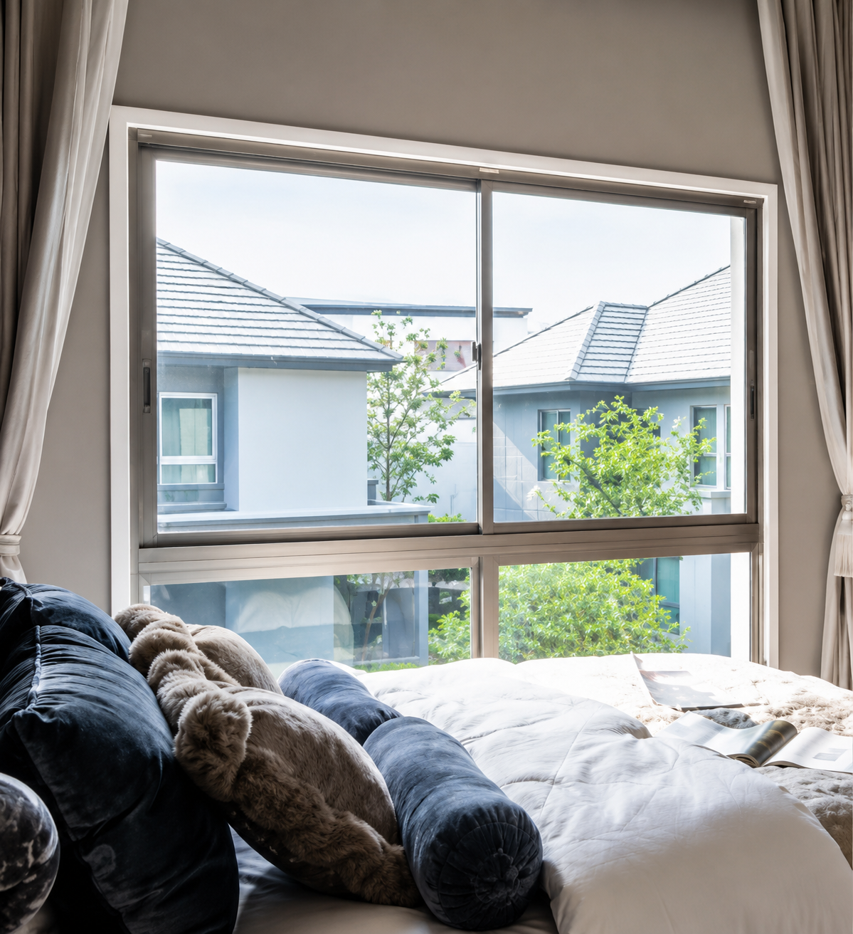 Aluminium Sliding Windows, Residential Bedroom