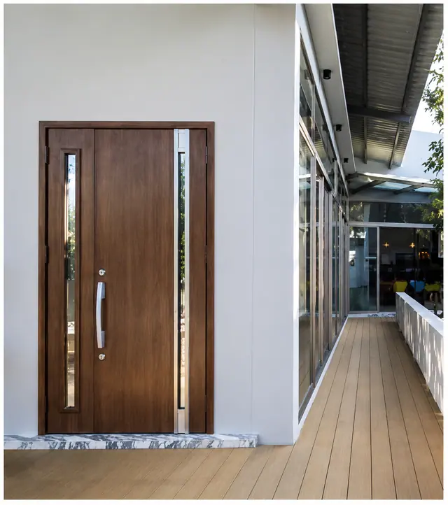 Steel entrance doors