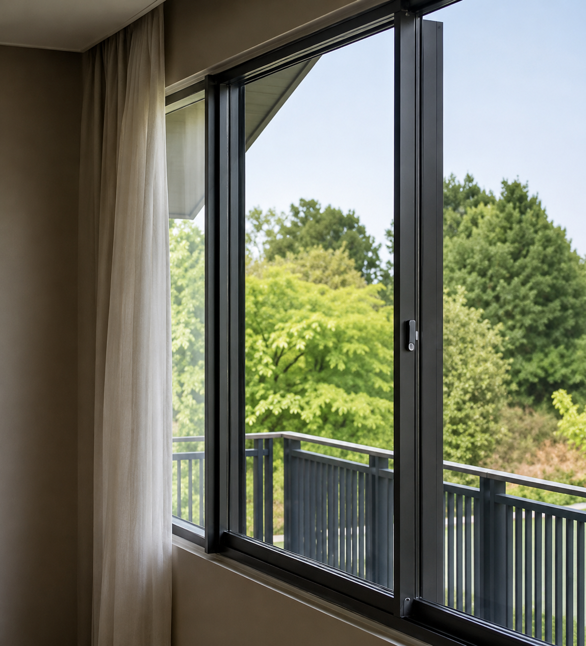 Aluminium Tilt & Slide Windows, Balcony View